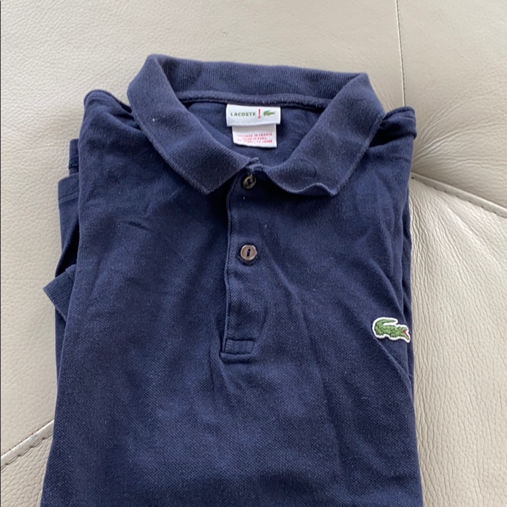 Lacoste navy polo, great used condition